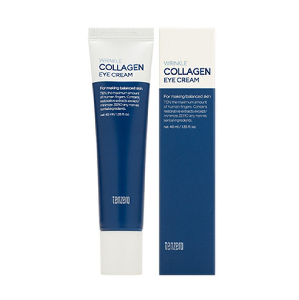 Разглаживающий крем для области вокруг глаз с Коллагеном Tenzero Wrinkle Collagen Eye Cream, 40мл