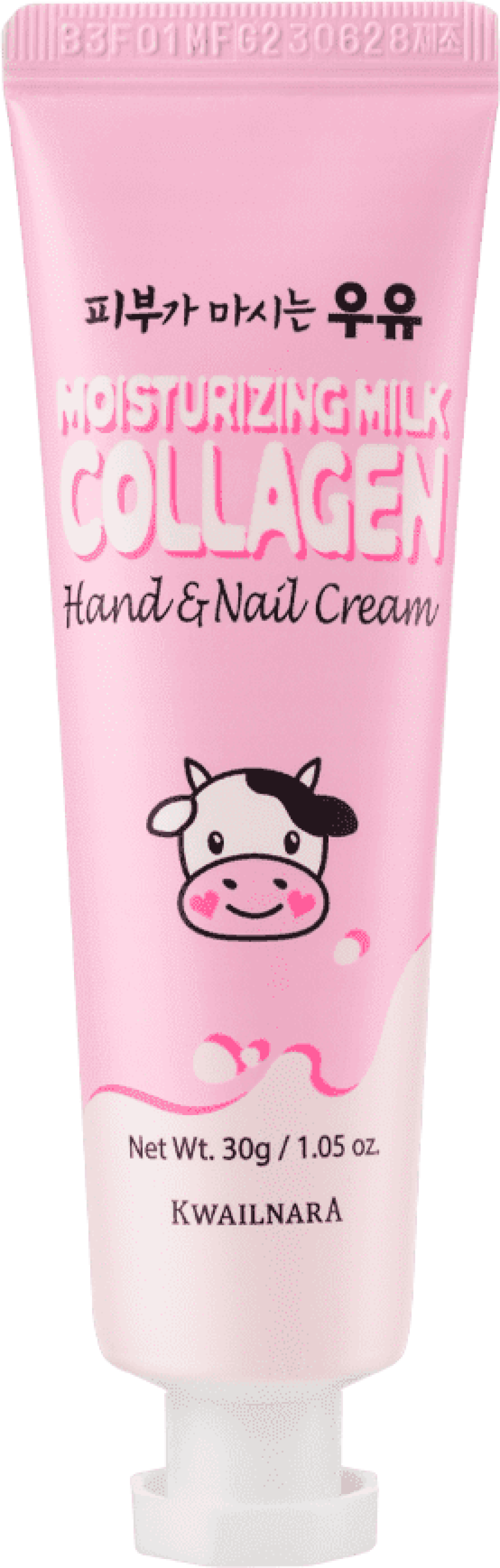 Укрепляющий крем для рук и ногтей Kwailnara Moisturizing Milk Collagen Hand & Nail Cream, 30 гр