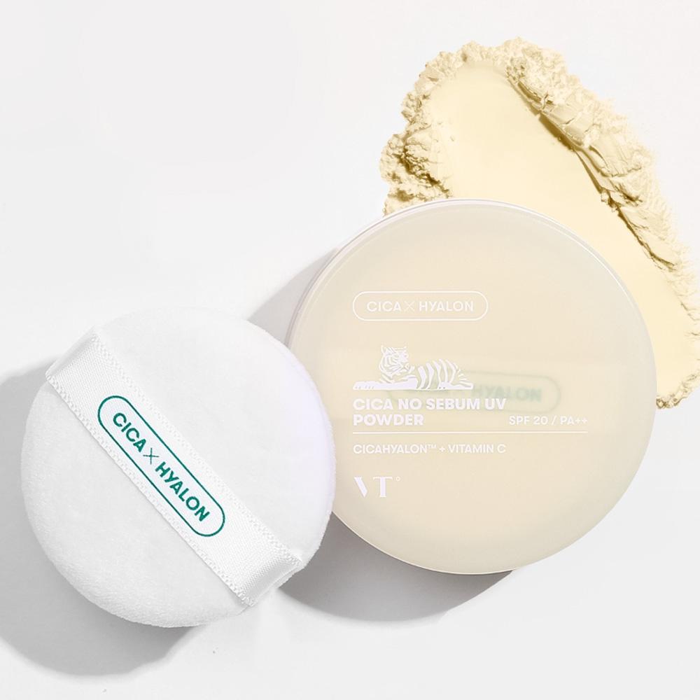 Рассыпчатая пудра для выравнивания тона VT Cosmetics Cica No Sebum UV Powder SPF20 PA++, 5 гр