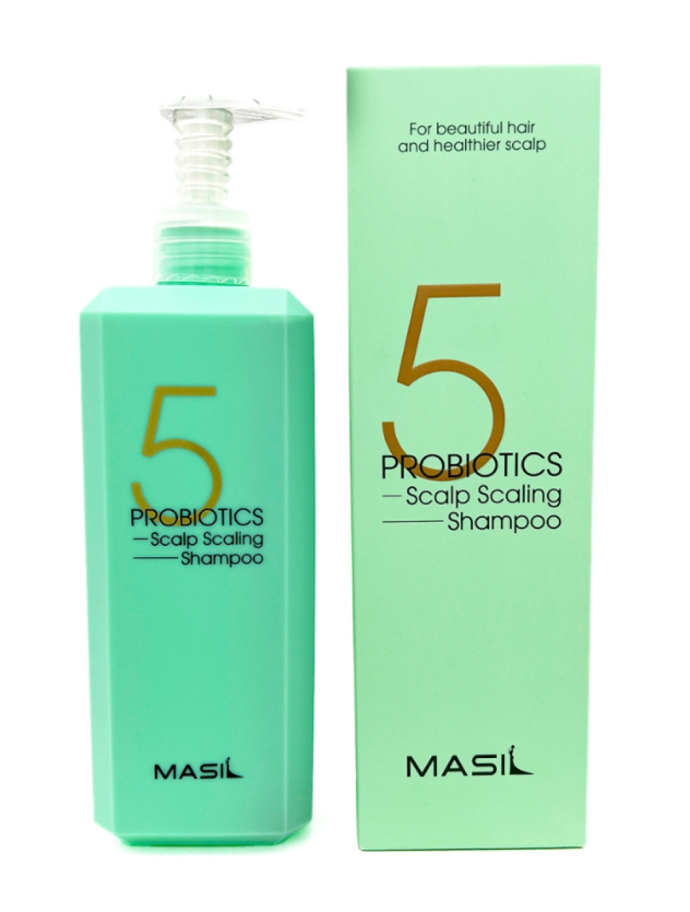 Шампунь для глубокого очищения кожи головы с 5 видами пробиотиков Masil 5 Probiotics Scalp Scaling Shampoo, 500 мл