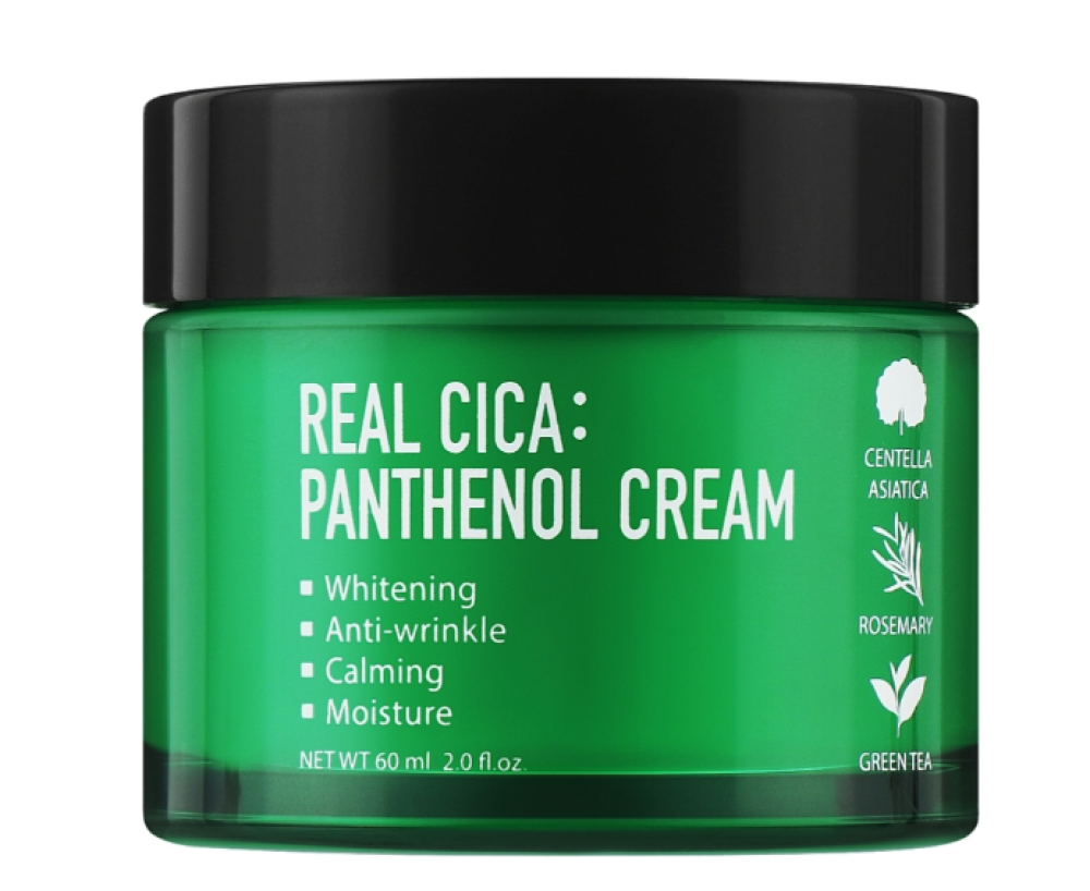 Крем для лица с пантенолом и центеллой Fortheskin Real Cica Panthenol Cream, 60 мл