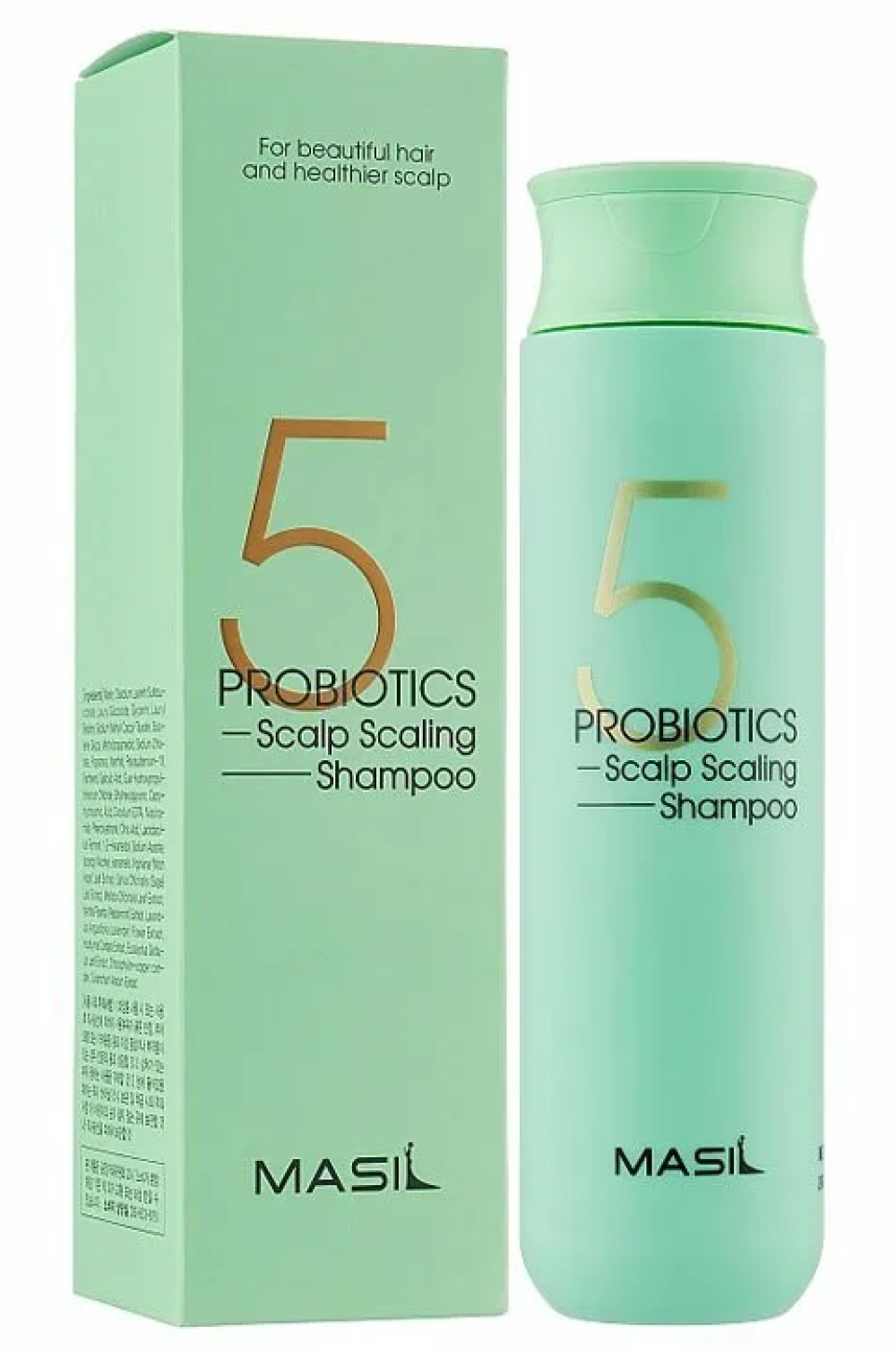 Шампунь с пробиотиками для глубокого очищения 5 Probiotics Scalp Scaling Shampoo Masil, 300 мл