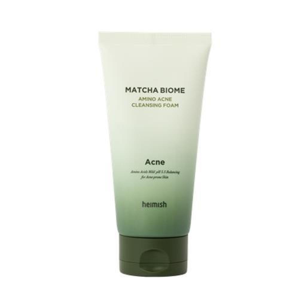 Пенка для умывания с аминокислотами и экстрактом чая матча HEIMISH MATCHA BIOME AMINO ACNE CLEANSING FOAM, 150 МЛ.