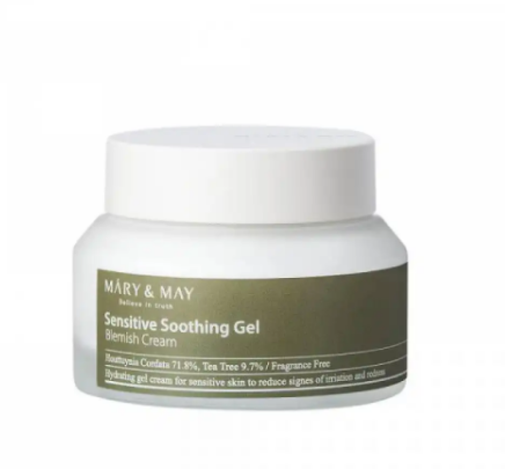 Успокаивающий гелевый крем Mary&May Sensitive Soothing Gel Blemish Cream, 70гр