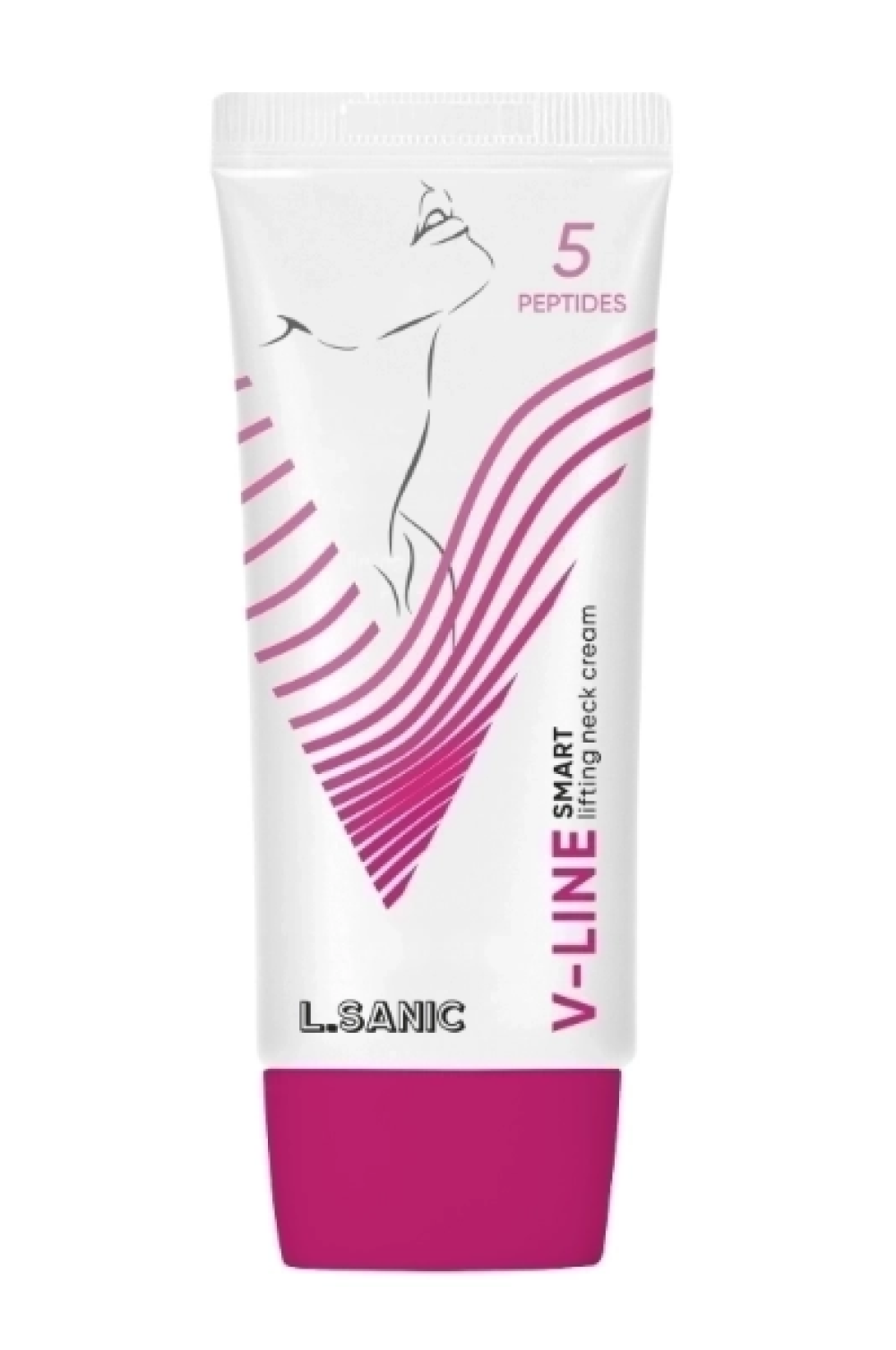 Крем-лифтинг для шеи и коррекции овала лица L.Sanic V-Line 5 Peptides Smart Lifting Neck Cream, 60 мл