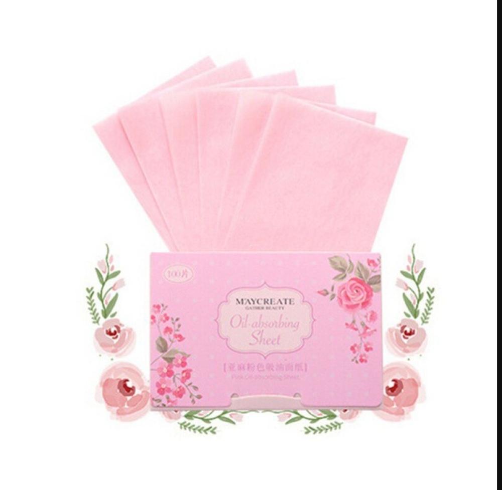 Матирующие салфетки для жирной кожи MAYCREATE, 100шт