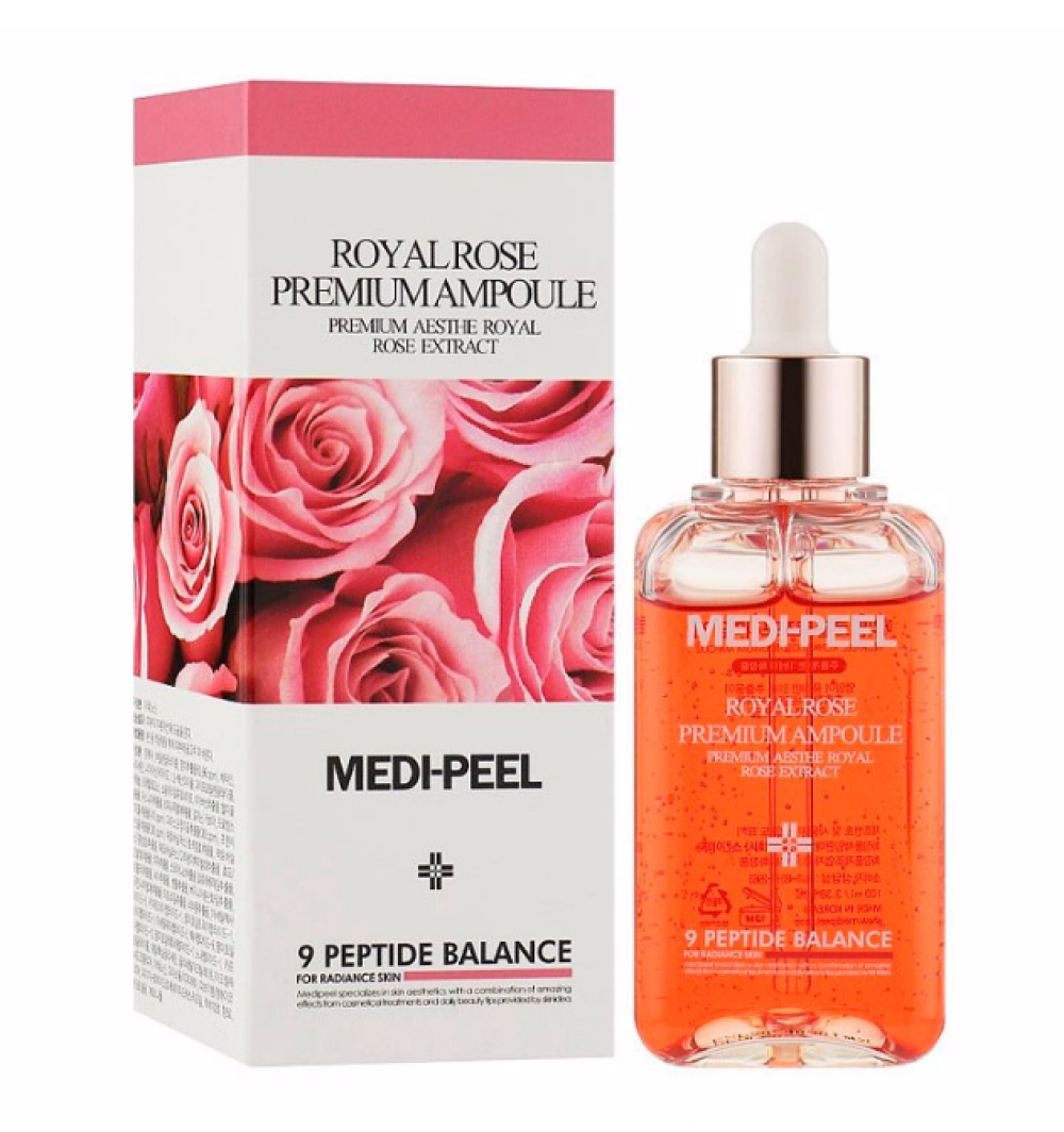 Премиальная ампульная сыворотка с экстрактом розы MEDI-PEEL Royal Rose Premium Ampoule, 100 мл