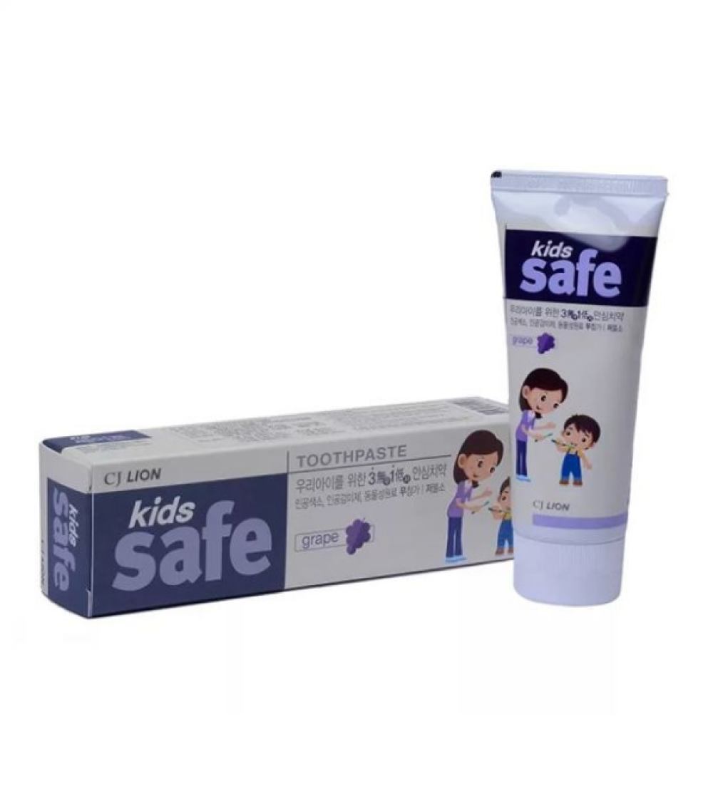 Детская зубная паста со вкусом винограда CJ Lion Kids Safe Toothpaste Grape