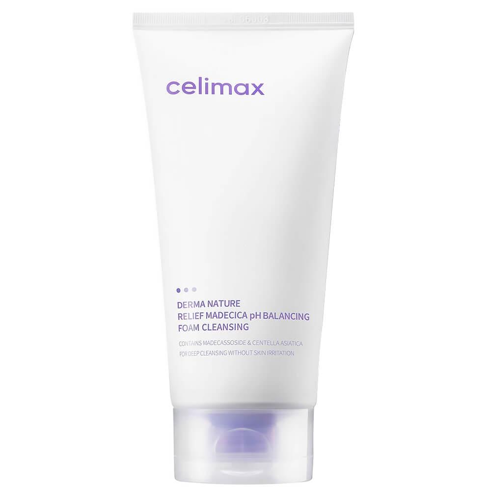 Слабокислотная очищающая пенка Celimax Derma Nature Relief Madecica pH Balancing Foam Cleansing, 150 мл