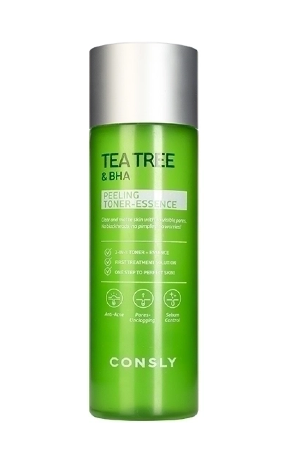 Тонер-эссенция с чайным деревом и BHA для проблемной кожи Consly Tea Tree & BHA Peeling Toner-Essence, 200 мл