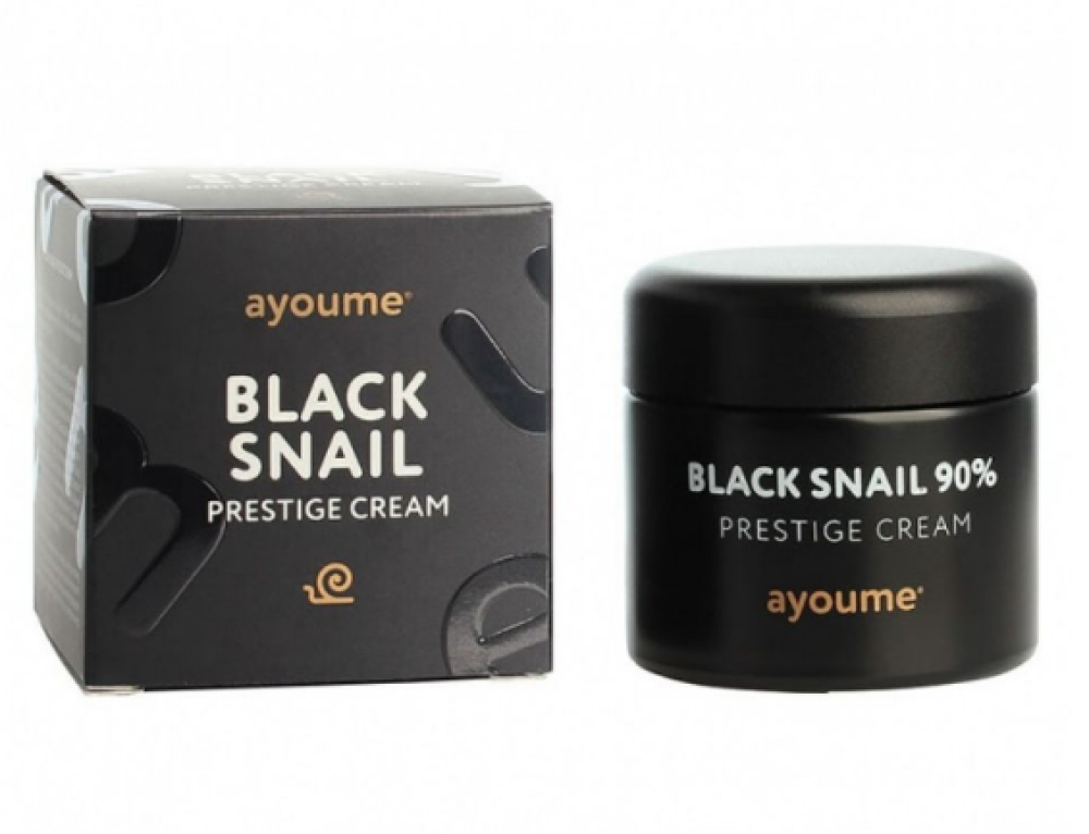 Крем для лица с муцином улитки Ayoume Black Snail Prestige Cream, 70мл