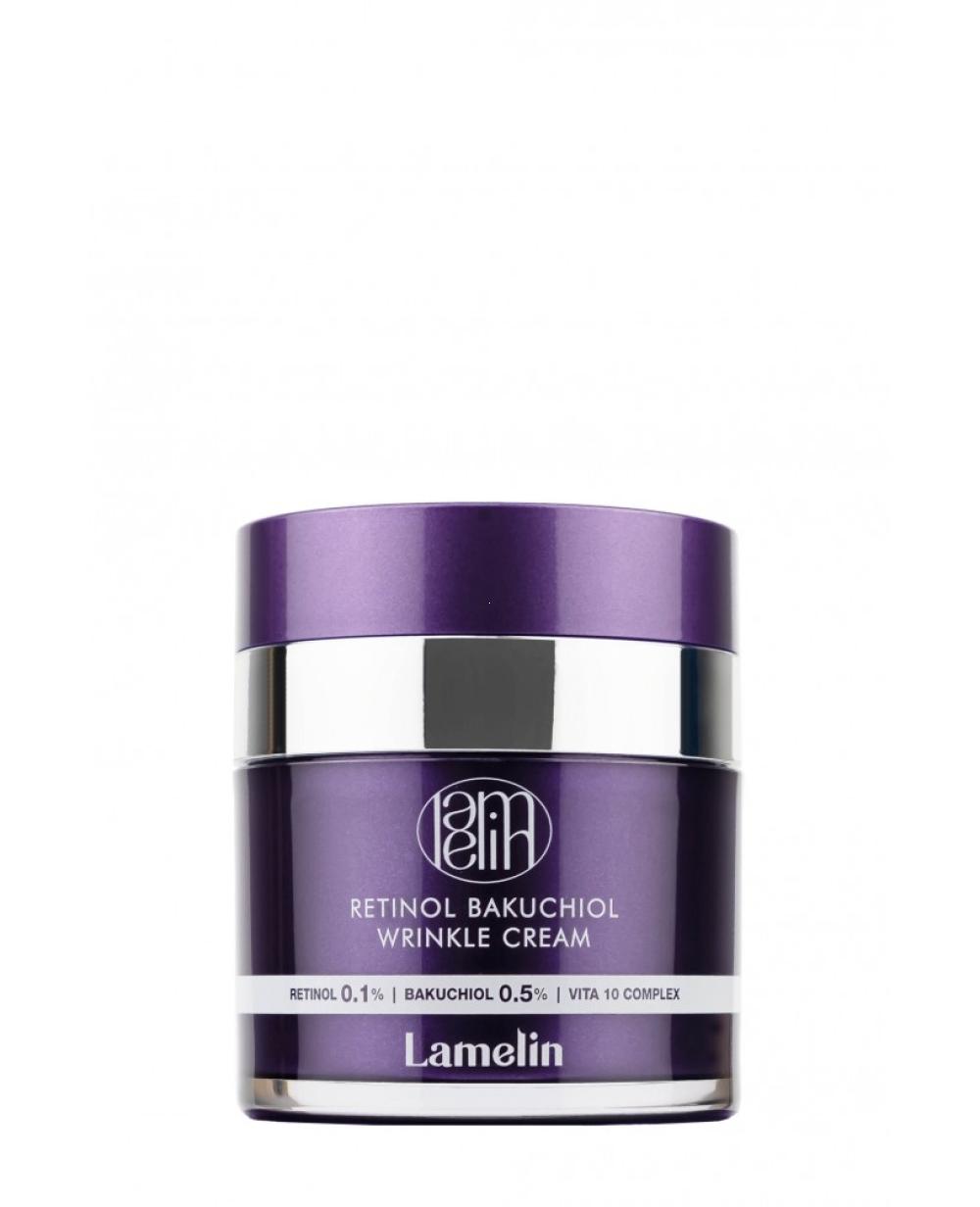 Крем против морщин с ретинолом и бакучиолом Lamelin Retinol Bakuchiol Wrinkle Cream, 50 мл
