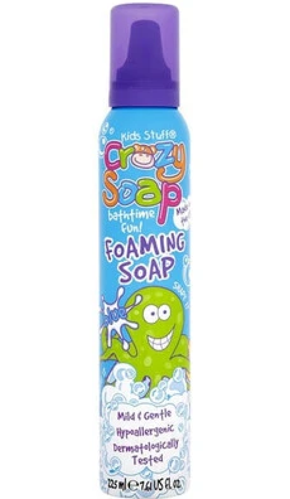 Мусс-пена для детских забав и купания в ванной (голубая) KIDS STUFF Foaming Soap, 225 мл