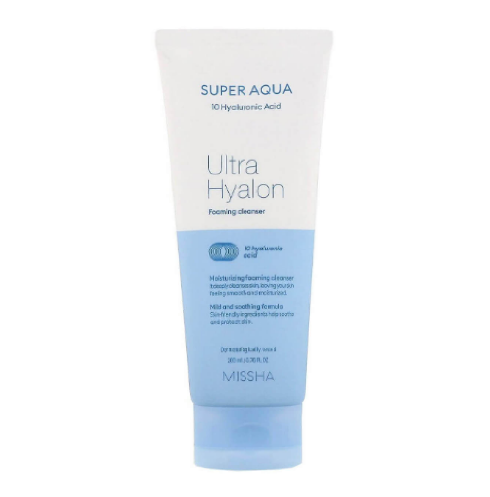 Увлажняющая пенка для умывания Missha Super Aqua Ultra Hyalron Cleansing Foam, 100 мл