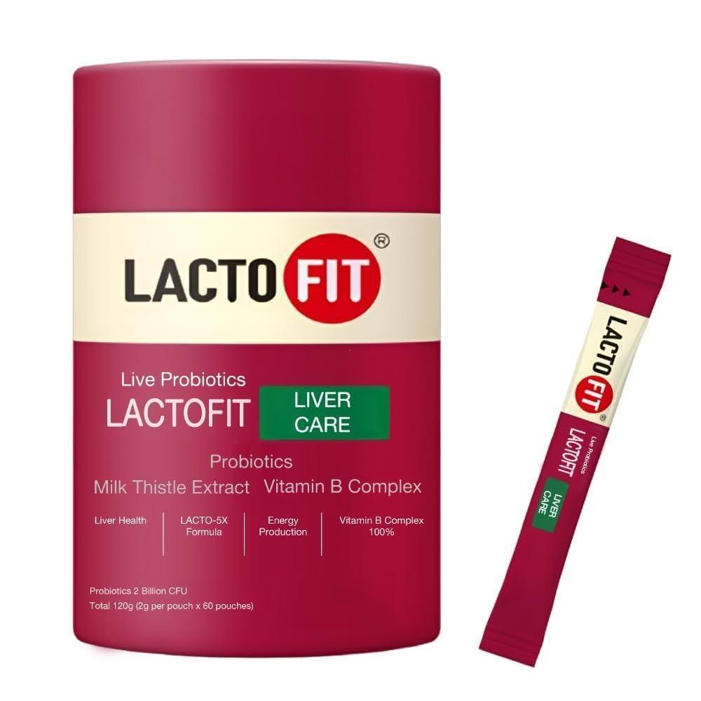 Коктейль-синбиотик поддержка печени и кишечника LACTO-FIT Probiotics Liver Care, 60 саше по 2 гр