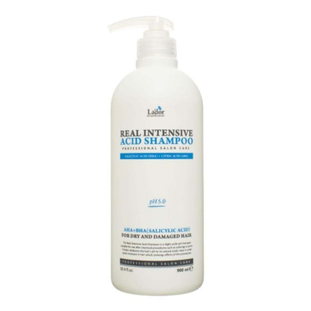 Интенсивный кислотный шампунь для сухих и повреждённых волос Lador Real Intensive Acid Shampoo, 900 мл