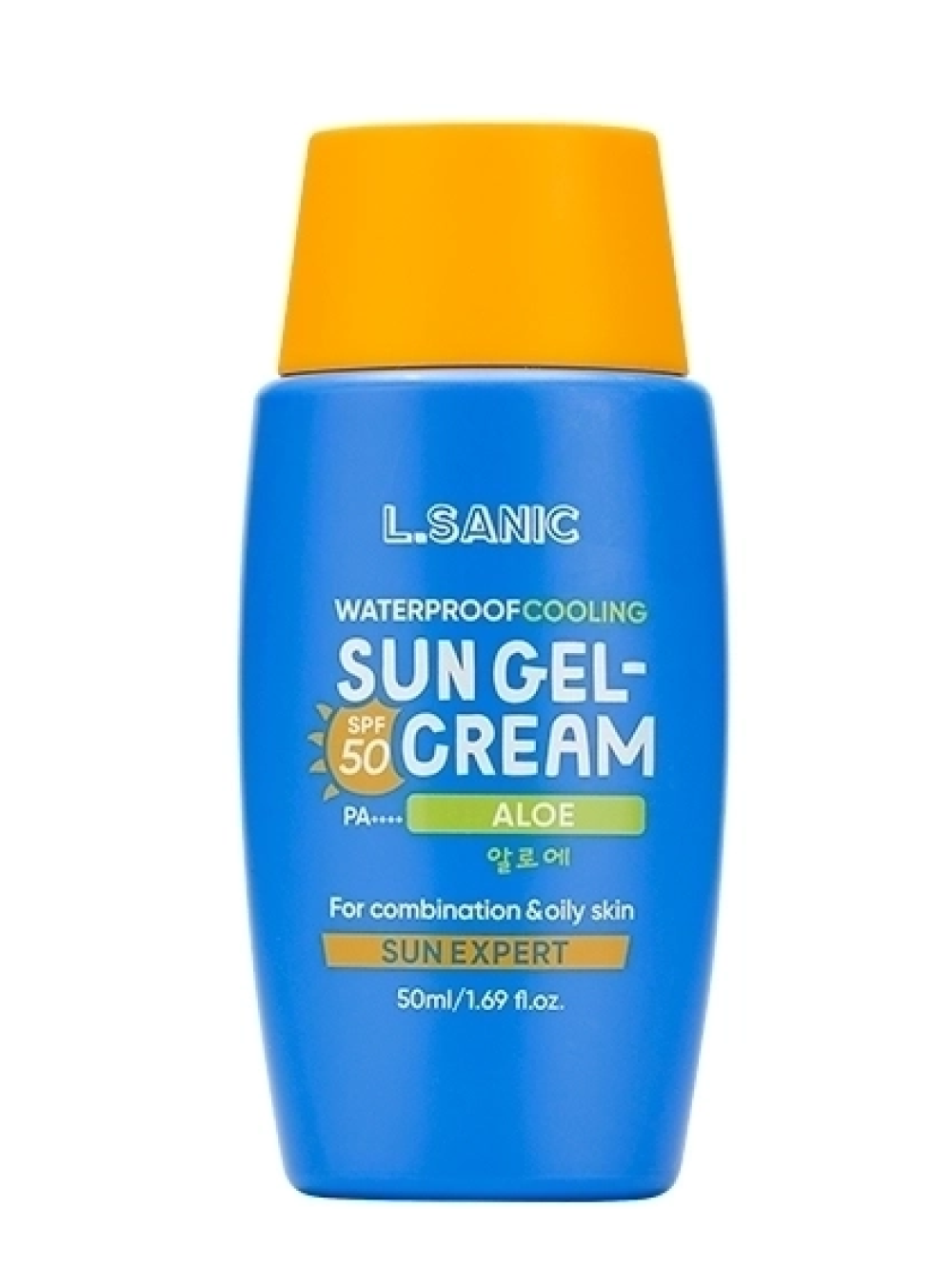 Солнцезащитный матирующий гель-крем с экстрактом алоэ L.Sanic Sun Expert Aloe Waterproof Cooling Sun Gel-Cream SPF 50/PA++++