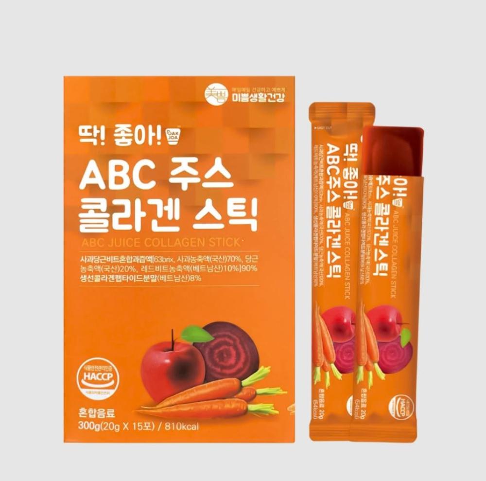 BOTO Collagen Jelly Stick ABC JUICE - корейский морской коллаген желе, 1 стик  20 гр