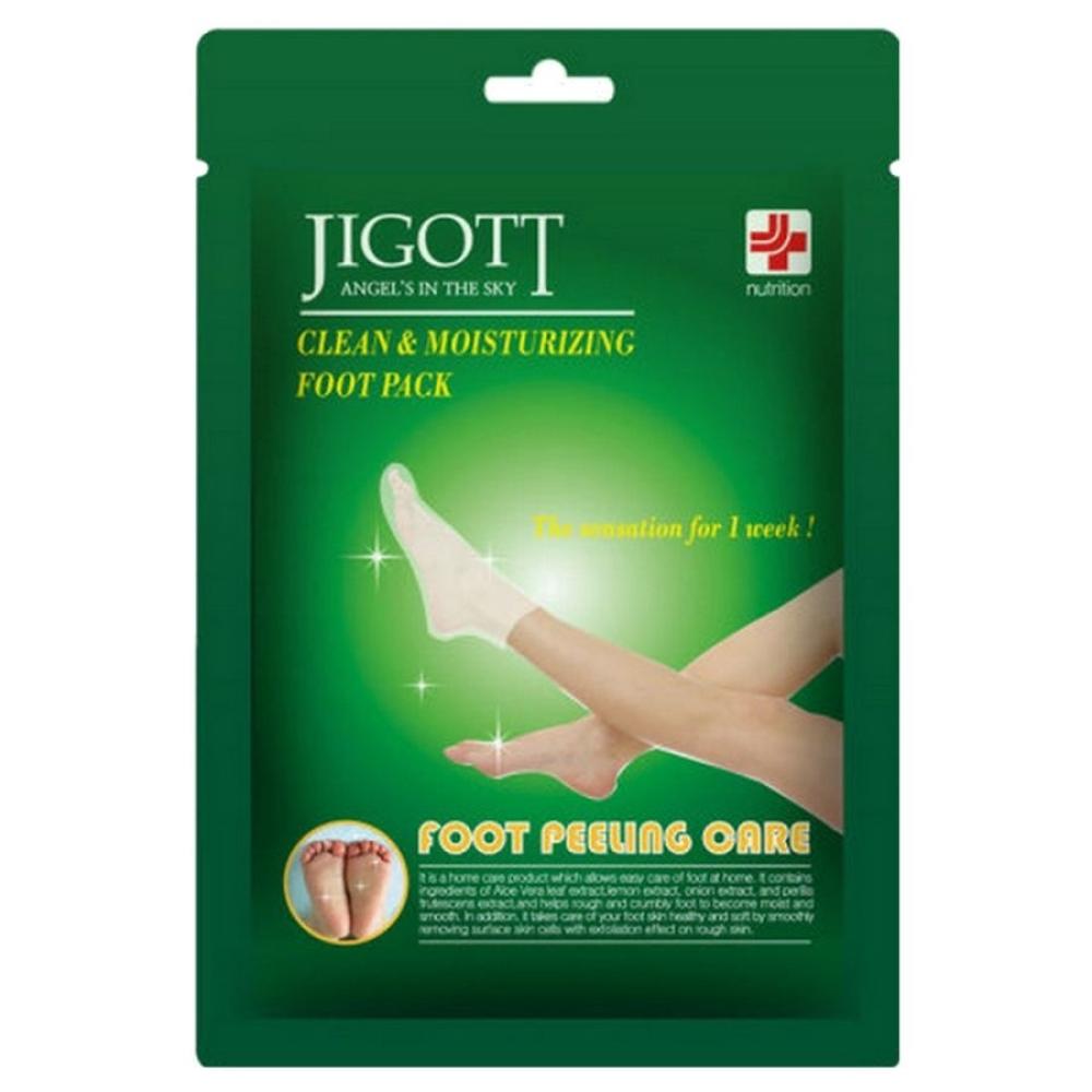 Пилинг-носочки отшелушивающие Jigott Clean & Moisturizing Foot Pack, 1 пара