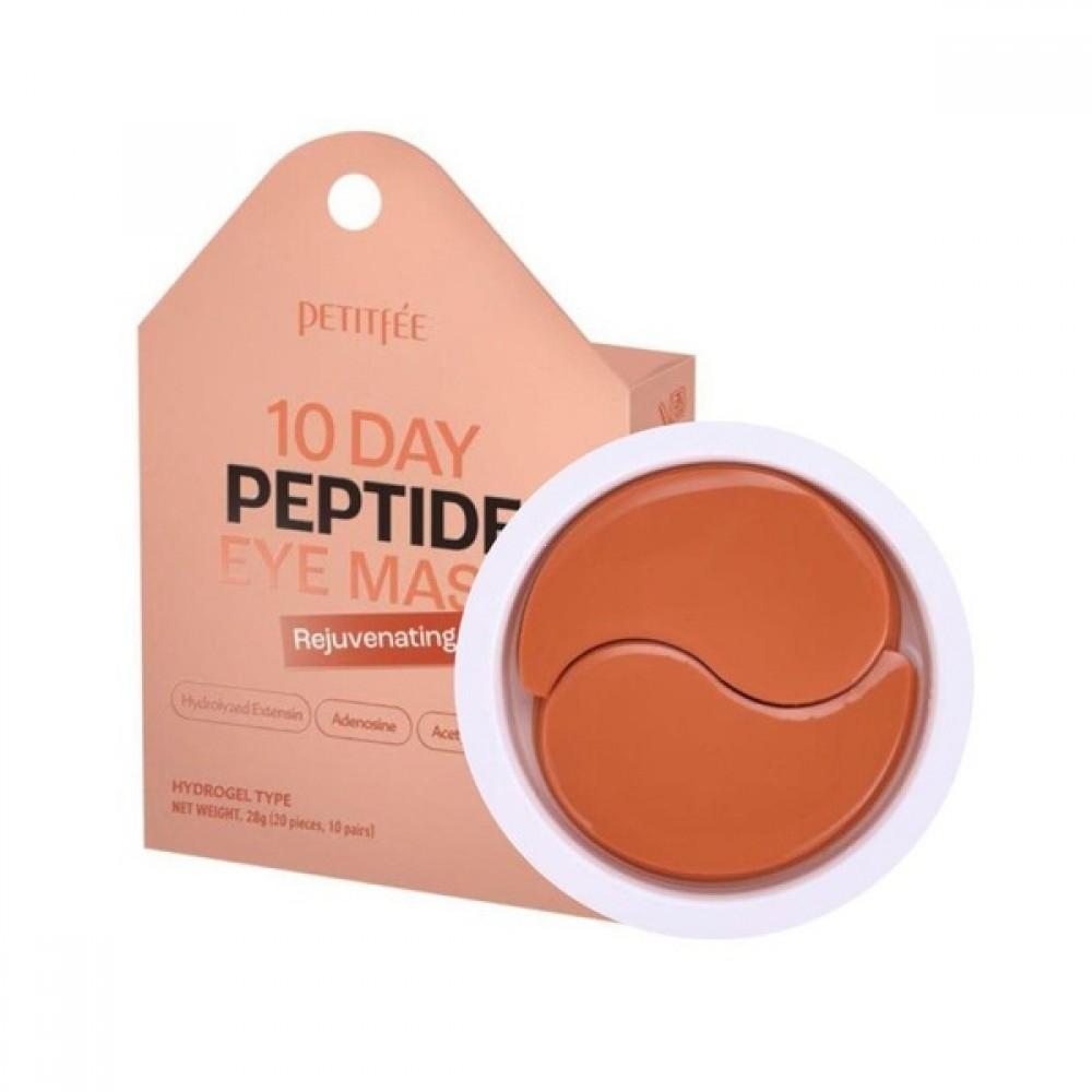 Антивозрастные патчи для глаз с пептидами Petitfee 10 Day Peptide Eye Masks Rejuvenating, 10 пар
