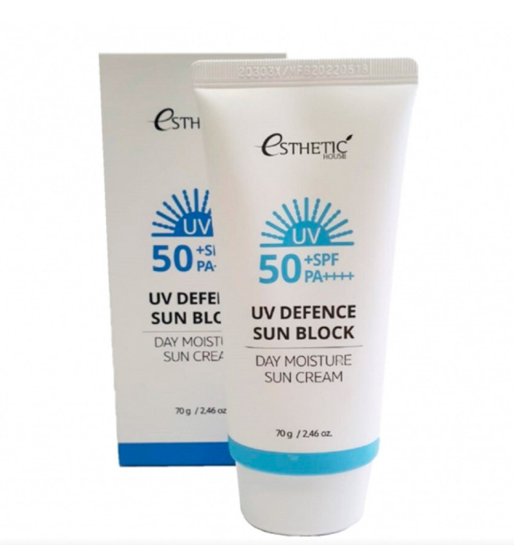 Солнцезащитный крем для лица ESTHETIC HOUSE UV Defence Sun Block Day Moisture Sun Cream SPF50+ PA++++, 70 мл