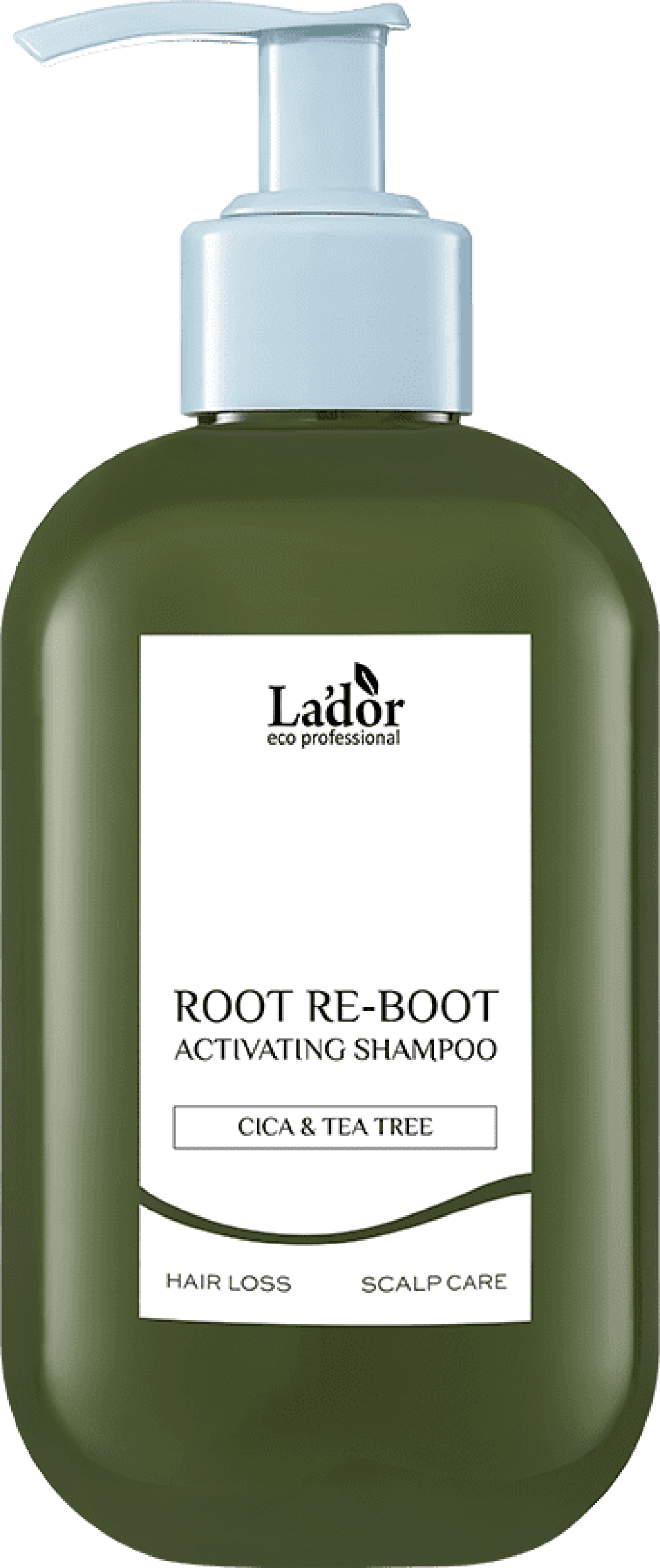Шампунь для жирной кожи головы LA'DOR ROOT RE-BOOT ACTIVATING SHAMPOO (CICA & TEA TREE), 350 мл