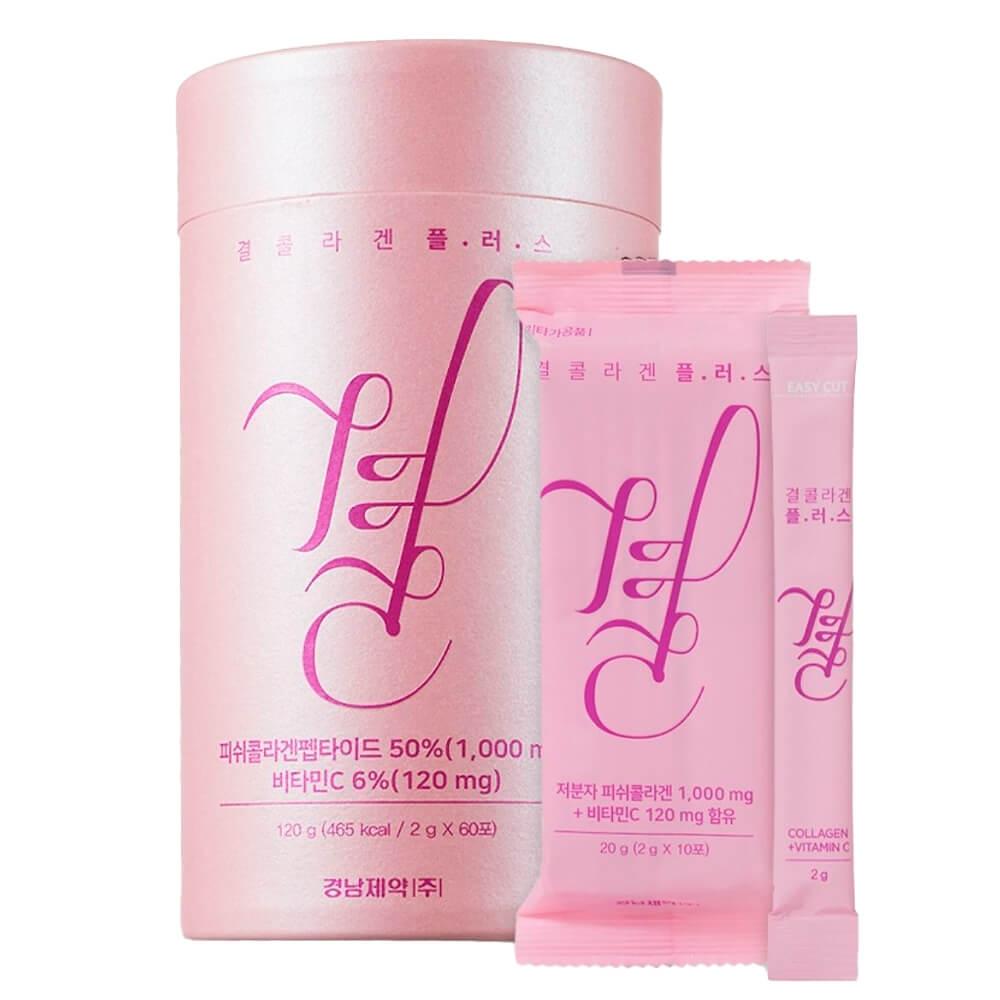 Низкомолекулярный питьевой коллаген с витамином C Lemona GYEOL Collagen Plus, 2 гр * 60 шт