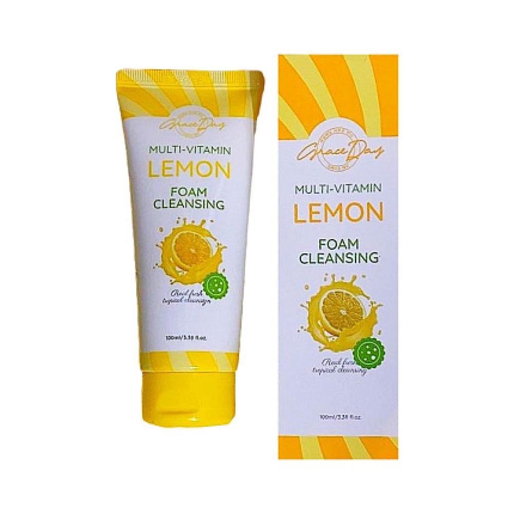 Пенка для умывания с экстрактом лимона MULTI-VITAMIN LEMON FOAM CLEANSER, 100 МЛ GRACE DAY