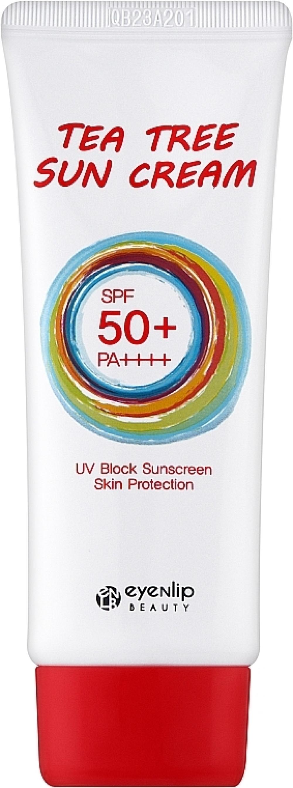 Солнцезащитный крем для жирной кожи Eyenlip Tea Tree Sun Cream SPF50+/PA+++, 50 мл