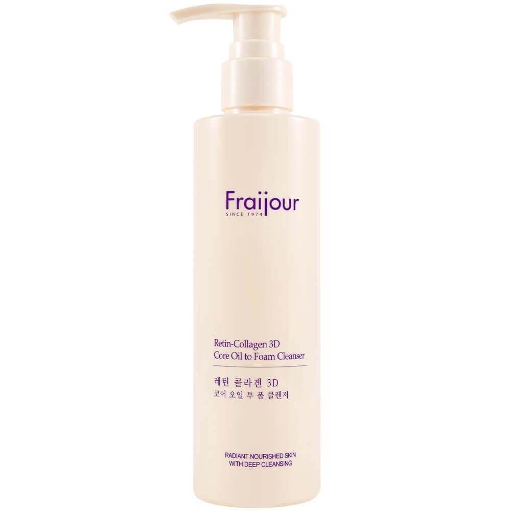 Гидрофильное очищающее масло-пенка с коллагеном Fraijour Retin-Collagen 3D Core Oil to Foam Cleanser, 210 мл