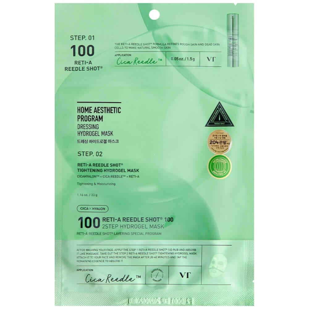 Гидрогелевая маска с микроиглами и ретинолом VT Cosmetics Reti-A Reedle Shot 100 2Step Hydrogel Mask