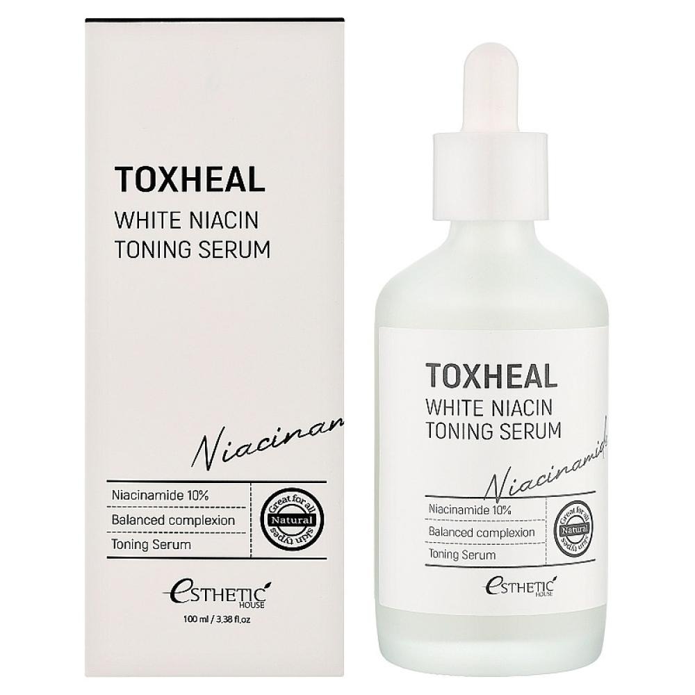 Осветляющая сыворотка для лица Esthetic House Toxheal White Niacin Toning Serum, 100 мл