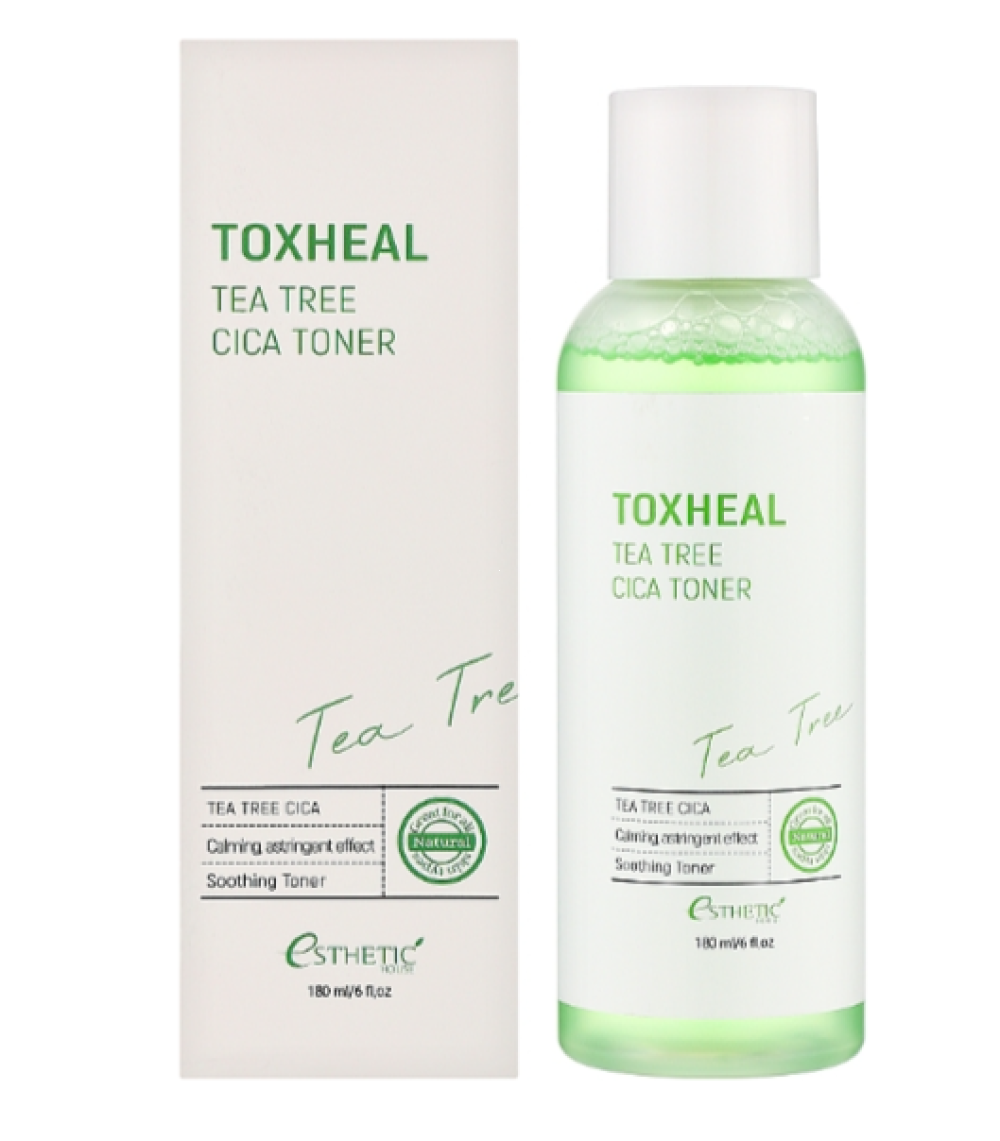 Тонер с центеллой и маслом чайного дерева Esthetic House Toxheal Tea Tree Cica Toner, 180 мл