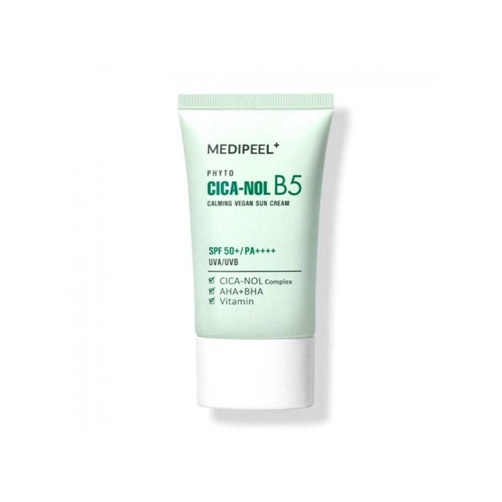 Веганский солнцезащитный крем Medi Peel Phyto Cica Nol B5 Calming Vegan Sun Cream, 50 мл
