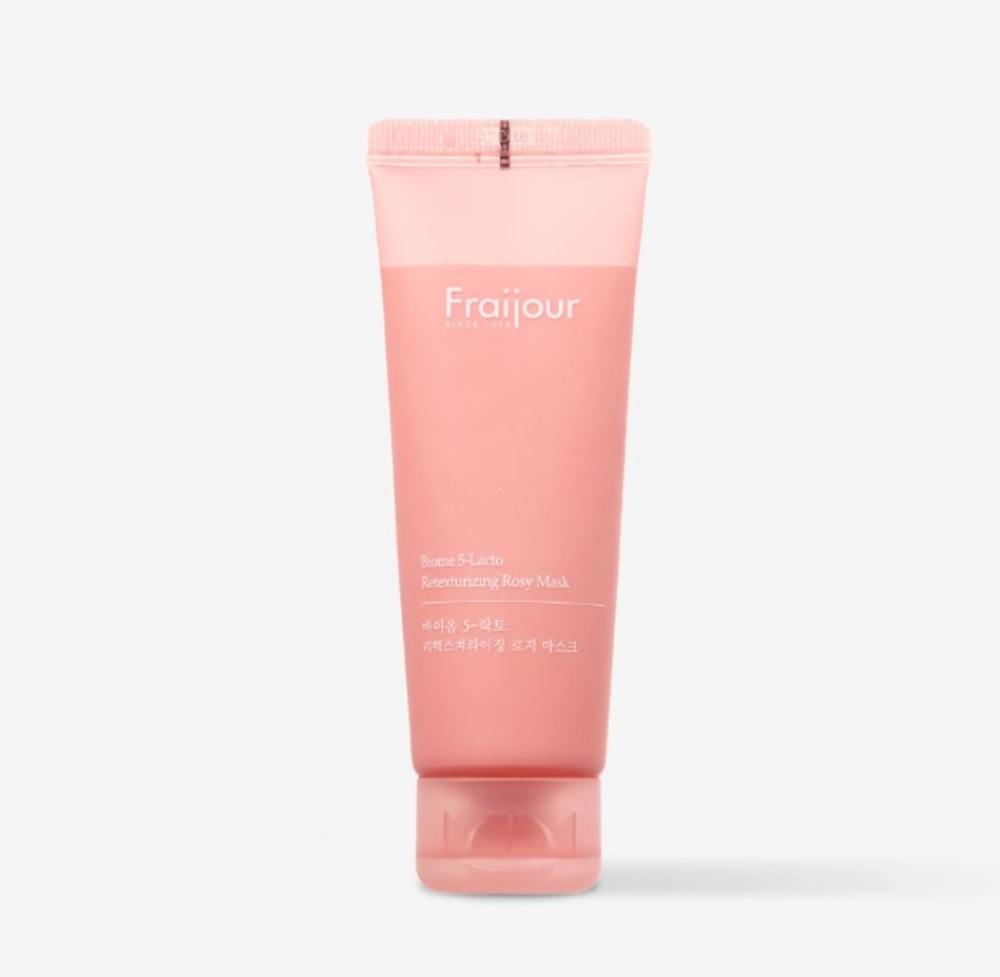 Смягчающая глиняная маска с пробиотиками Fraijour 5-lacto Retexture Rosy Mask, 75 мл