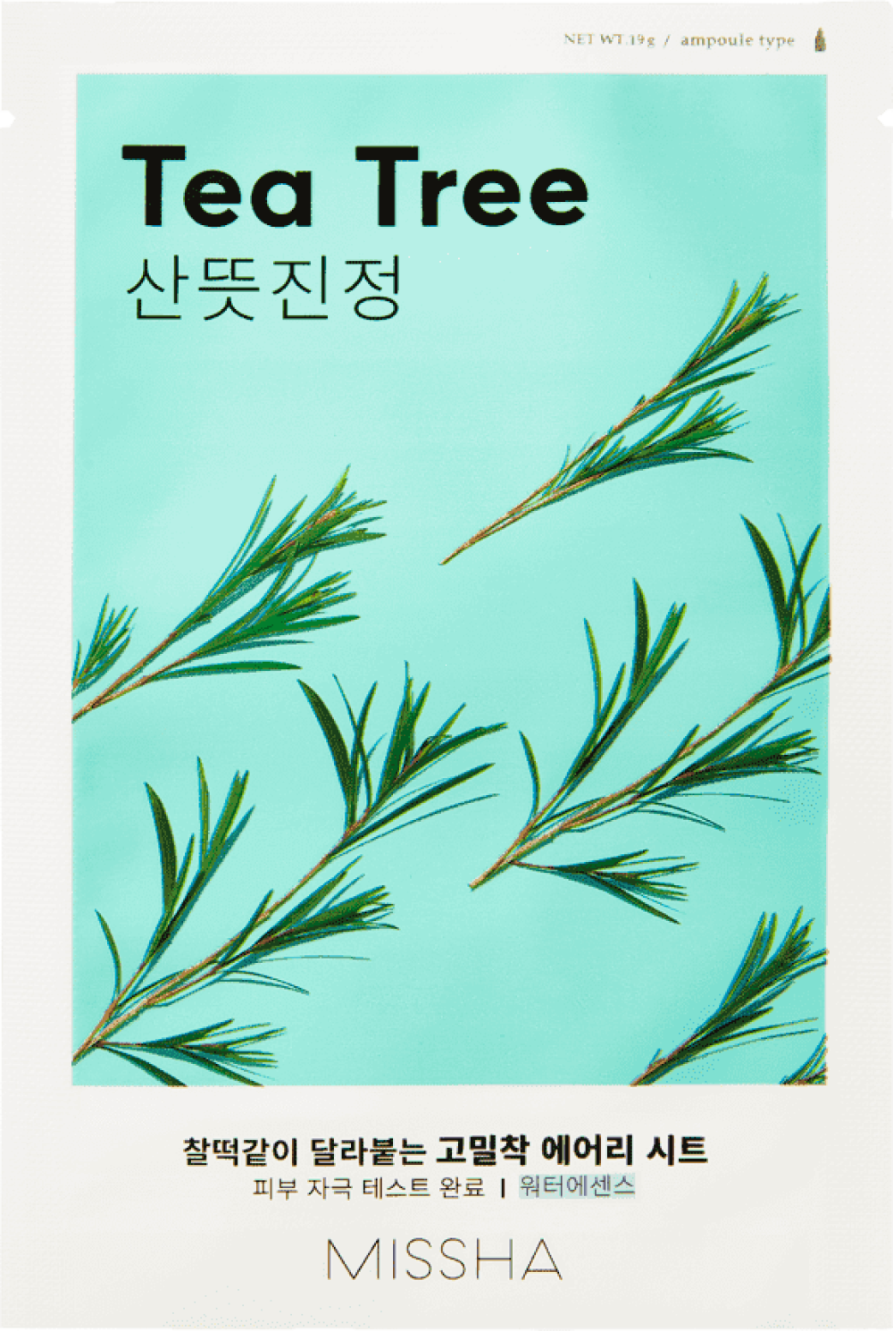 Нормализующая маска для лица (эссенция) MISSHA Airy Fit Sheet Mask Tea Tree, 19 гр