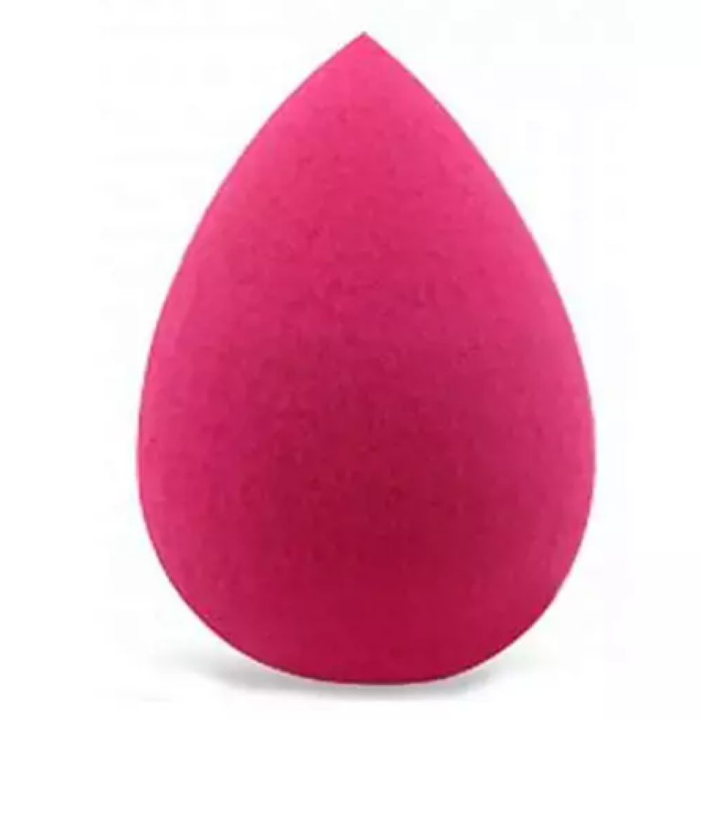  Спонж косметический для макияжа лица яйцо тёмно-розовый HOT PINK, в упаковке 6см
