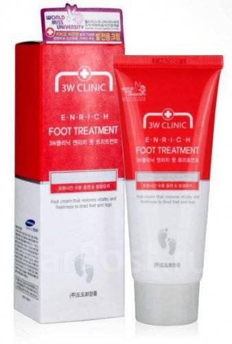 Крем для ног лечебный 3W CLINIC Enrich Foot Treatment, 100 мл