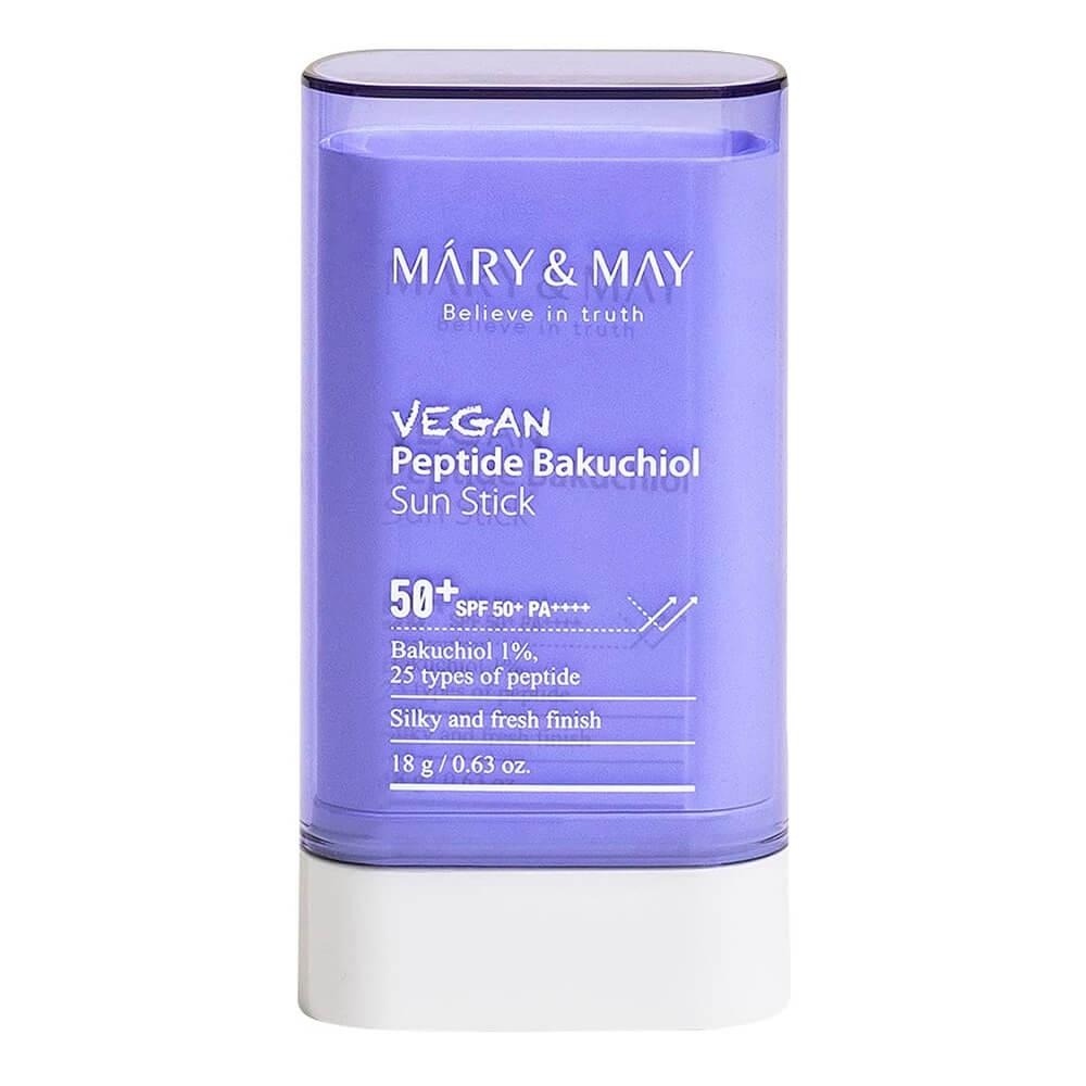Солнцезащитный стик с пептидами Mary&May Vegan Peptide Bakuchiol Sun Stick SPF50+ PA++++
