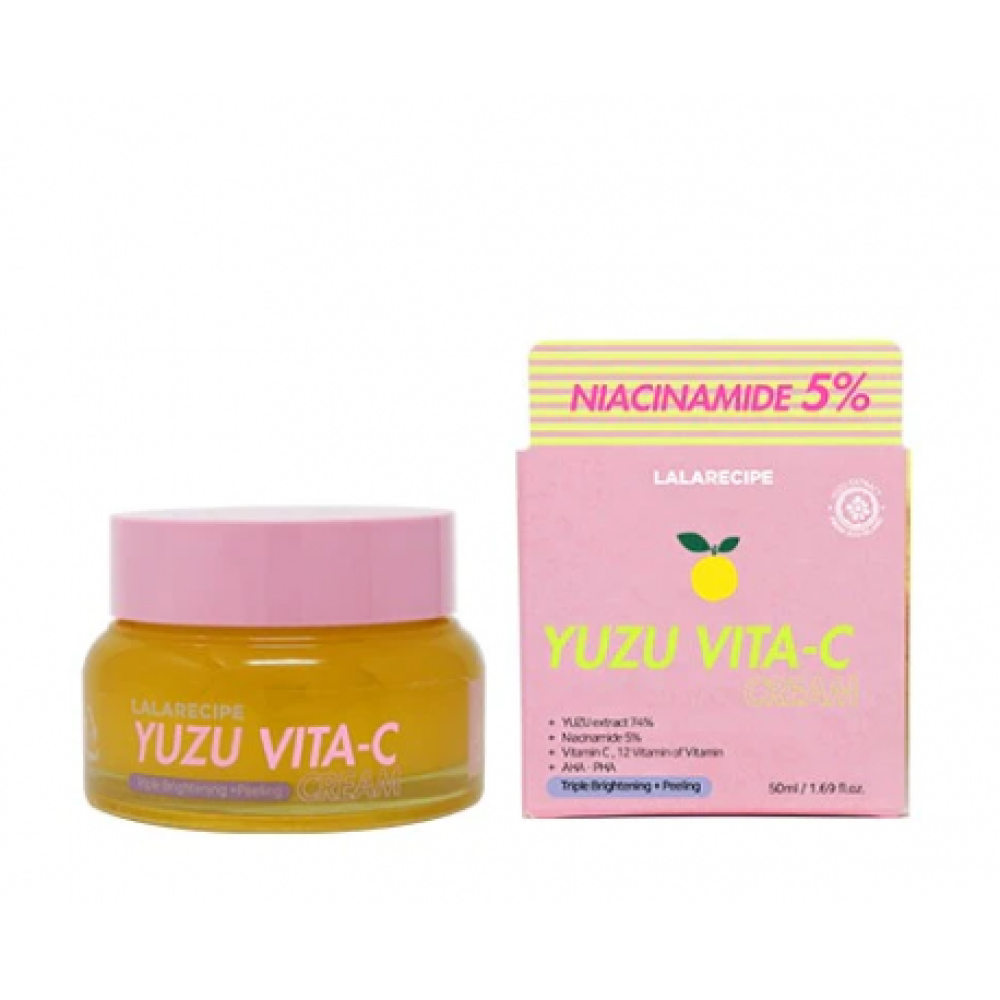 Осветляющий крем для лица Lalarecipe Yuzu Vita C Cream, 50 мл