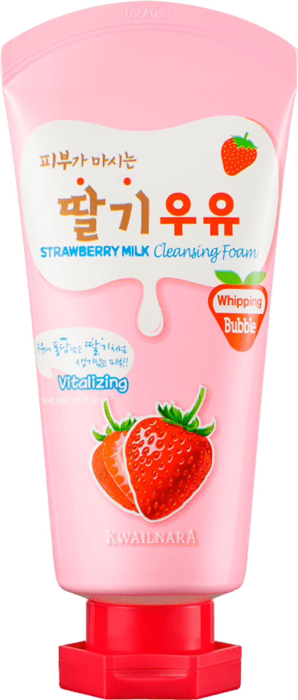 Пенка для умывания клубничная Kwailnara Strawberry Milk Cleansing Foam, 120 мл