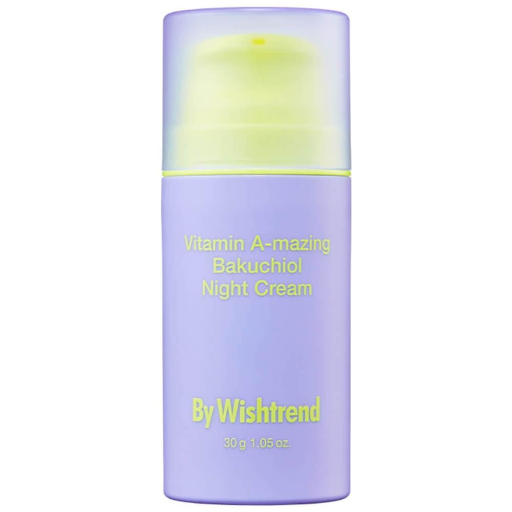 Ночной крем с ретинолом и бакучиолом By Wishtrend Vitamin A-mazing Bakuchiol Night Cream, 30 мл