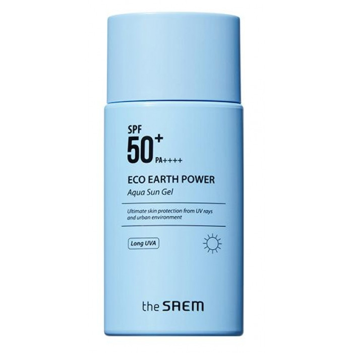 Крем с SPF защитой The Saem SPF50 Eco Earth Power Aqua Sun Gel SPF50+ PA+++, 60 гр