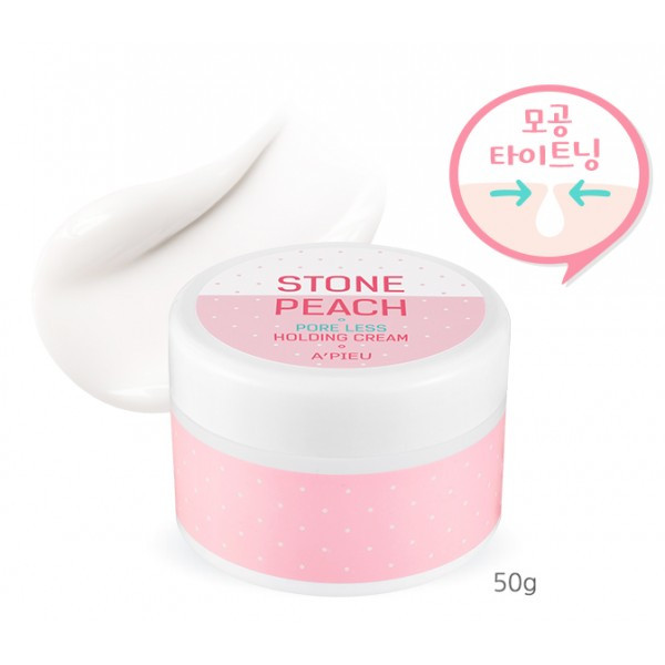 Крем с экстрактом персика для сужения пор A'Pieu Stone Peach Pore Less Holding Cream, 50 гр