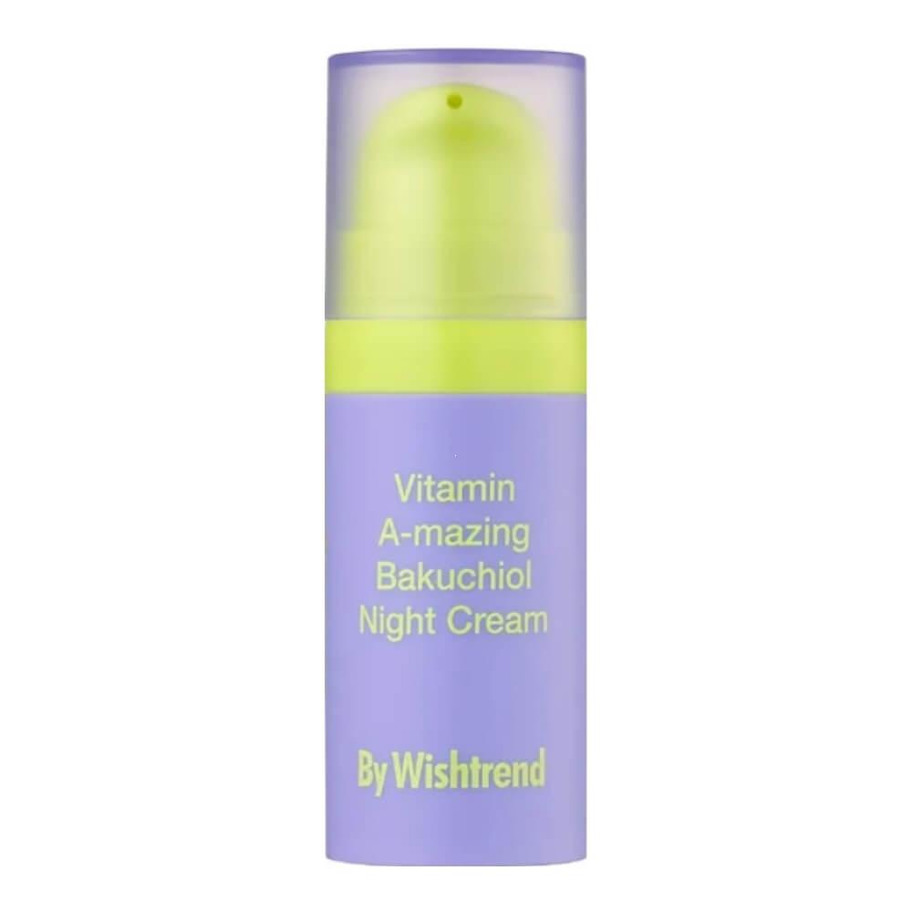 Ночной крем с ретинолом и бакучиолом By Wishtrend Vitamin A-mazing Bakuchiol Night Cream, 10 мл