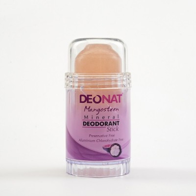 Дезодорант-Кристалл с соком Мангостина, розовый стик, вывинчивающийся Deonat, 80 г