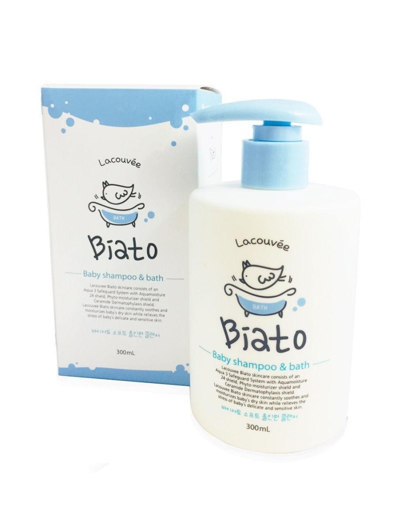 Детский шампунь и пенка для купания 2 в 1 Lacouvee Biato Baby shampoo & bath, 300ml