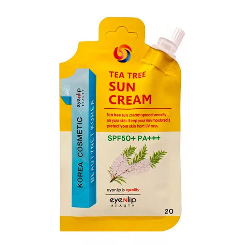 Крем для лица солнцезащитный SPF50 + / PA +++ EYENLIP TEA TREE SUN CREAM 20гр
