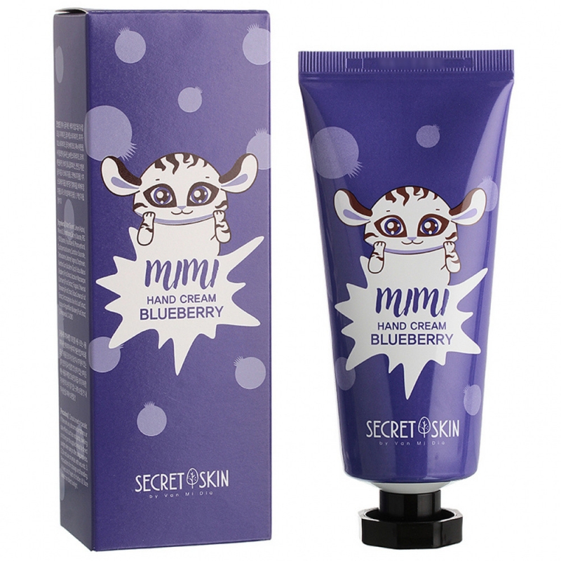 Крем для рук Secret Skin "Mimi Hand Cream Blueberry", с ароматом черники, 60 мл