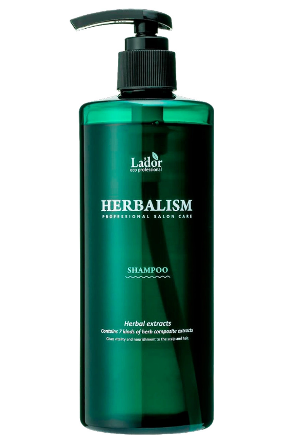 Шампунь успокаивающий против выпадения волос (слабокислотный) Lador Herbalism Shampoo, 400 мл